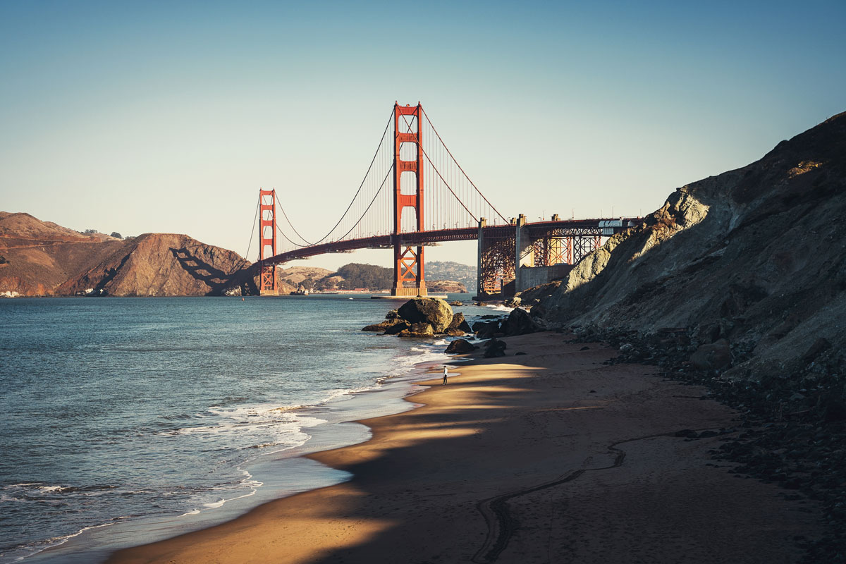 Golden Gate Bridge Aussichtspunkt: Marshall's Beach