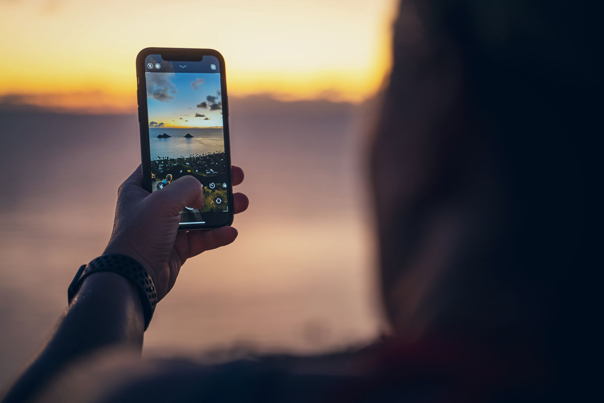 Hochformat oder Querformat? Für Instagram und Instagram Stories nehmen wir Bilder im Hochformat auf.