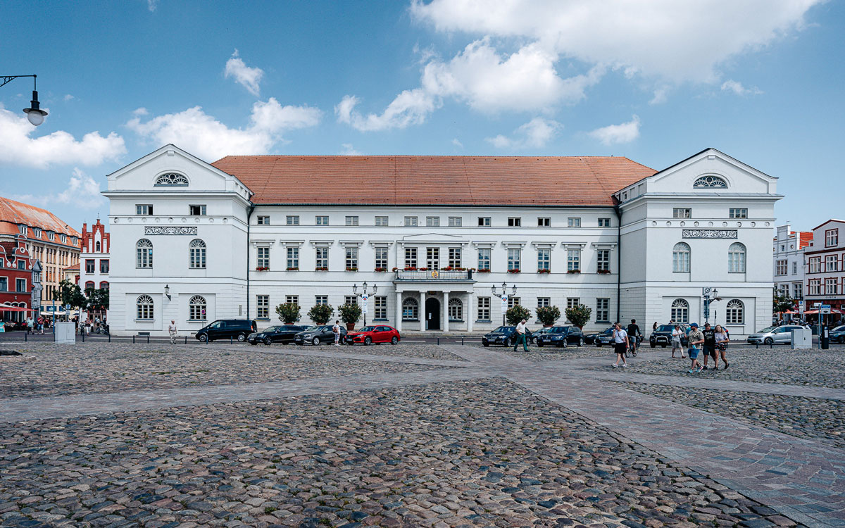 Rathaus Wismar auf Marktplatz