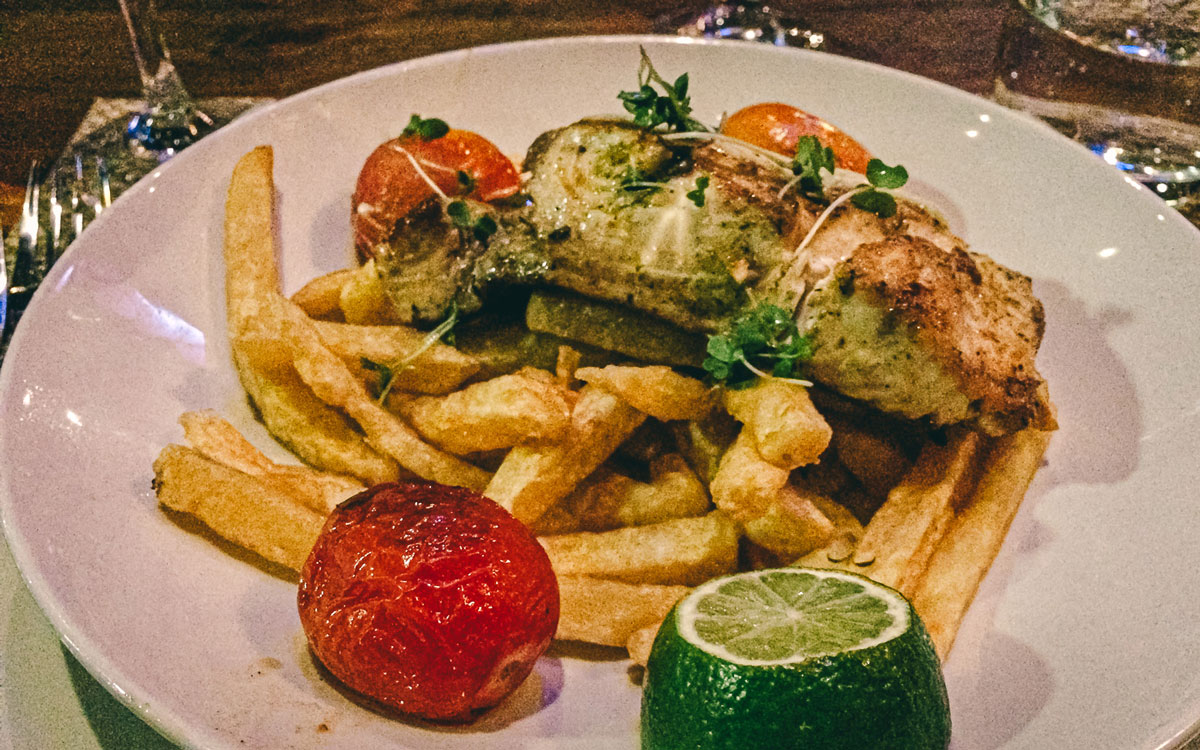 Essen Shimmy Beach Club Kapstadt