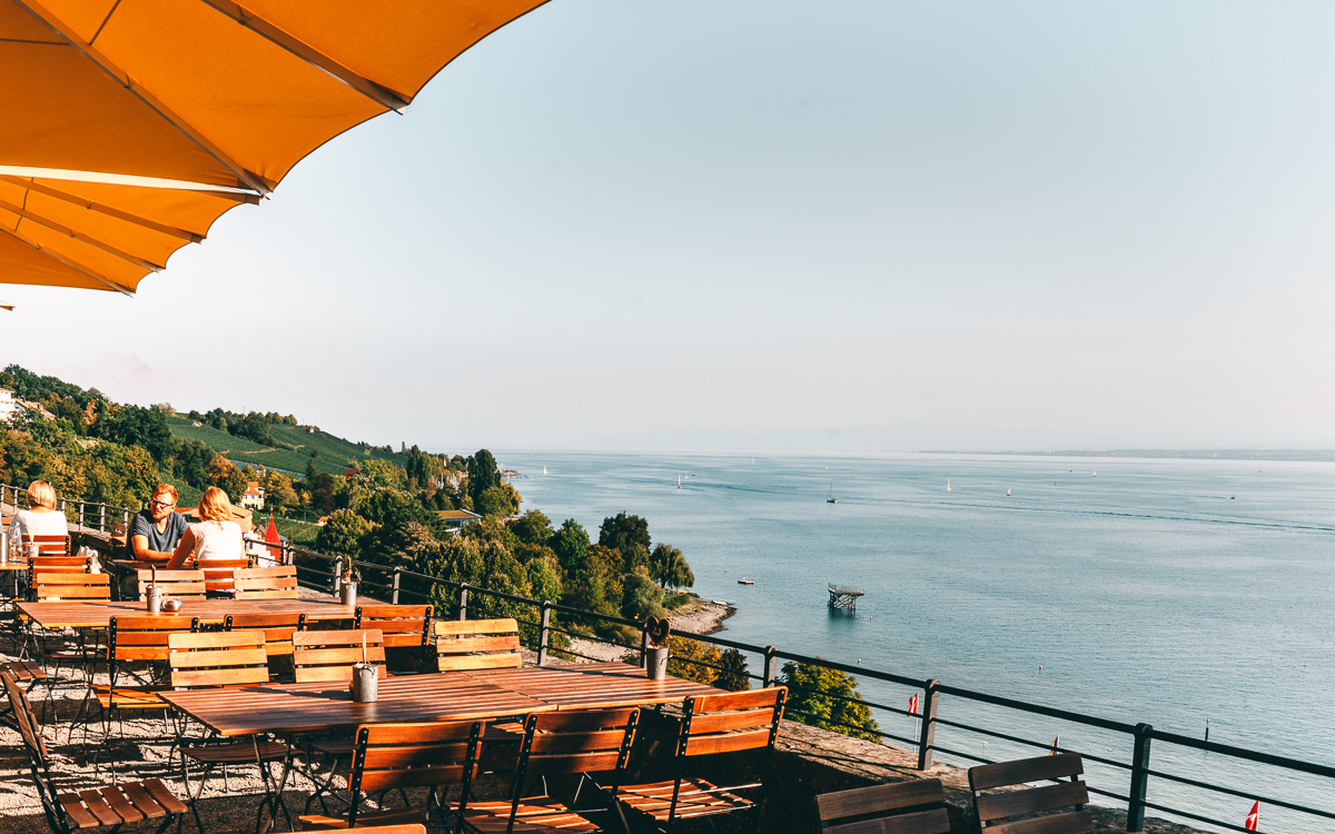 Ausblick Bodensee Meersburg