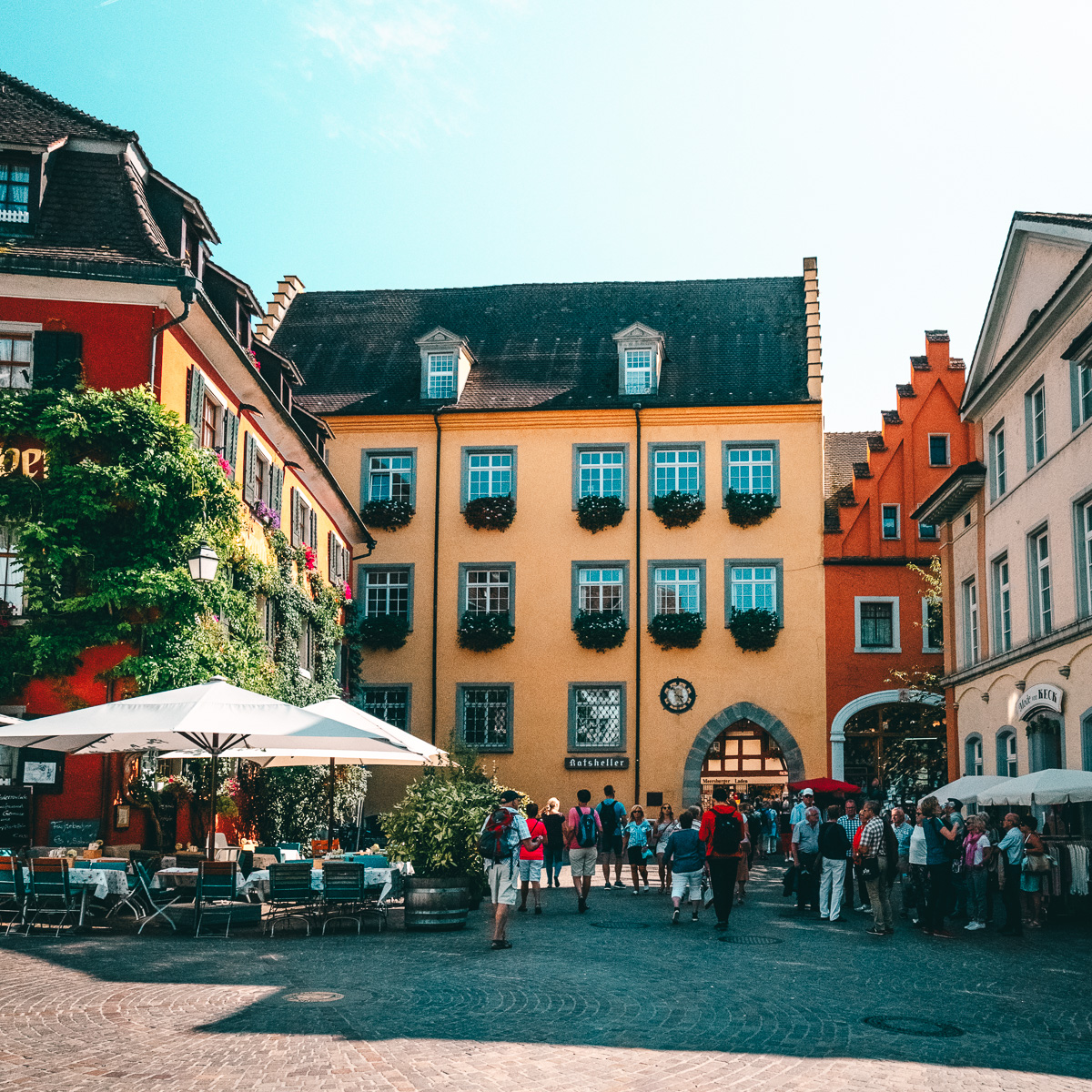 Marktplatz in Meersburg (Bodensee)