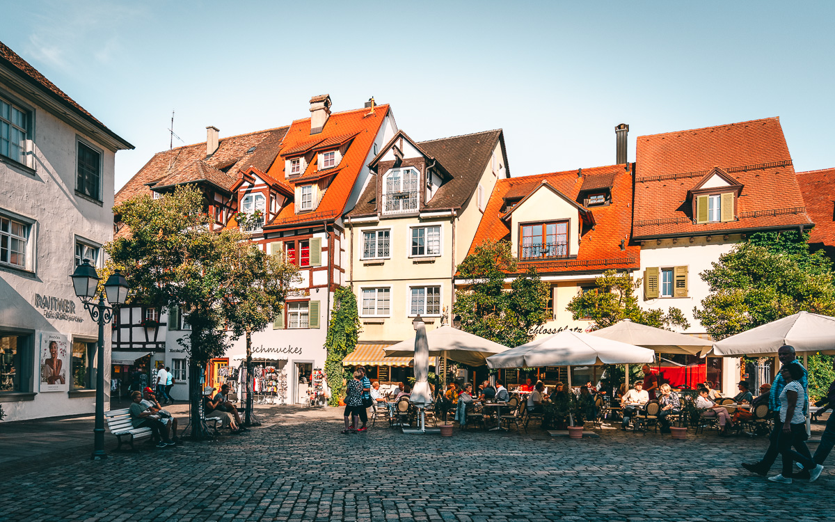 Schlossplatz Meersburg Bodensee