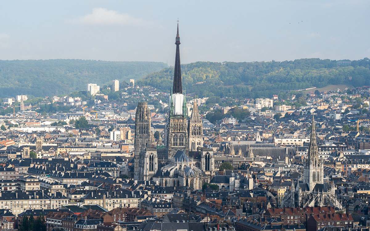 Kathedrale Rouen vom Aussichtspunkt