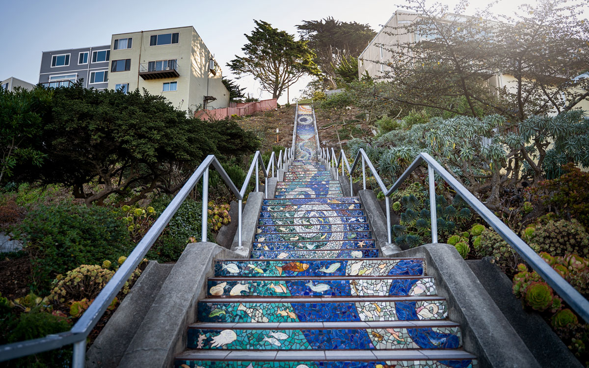 Mosaiktreppen 16th Avenue Tiled Steps San Francisco