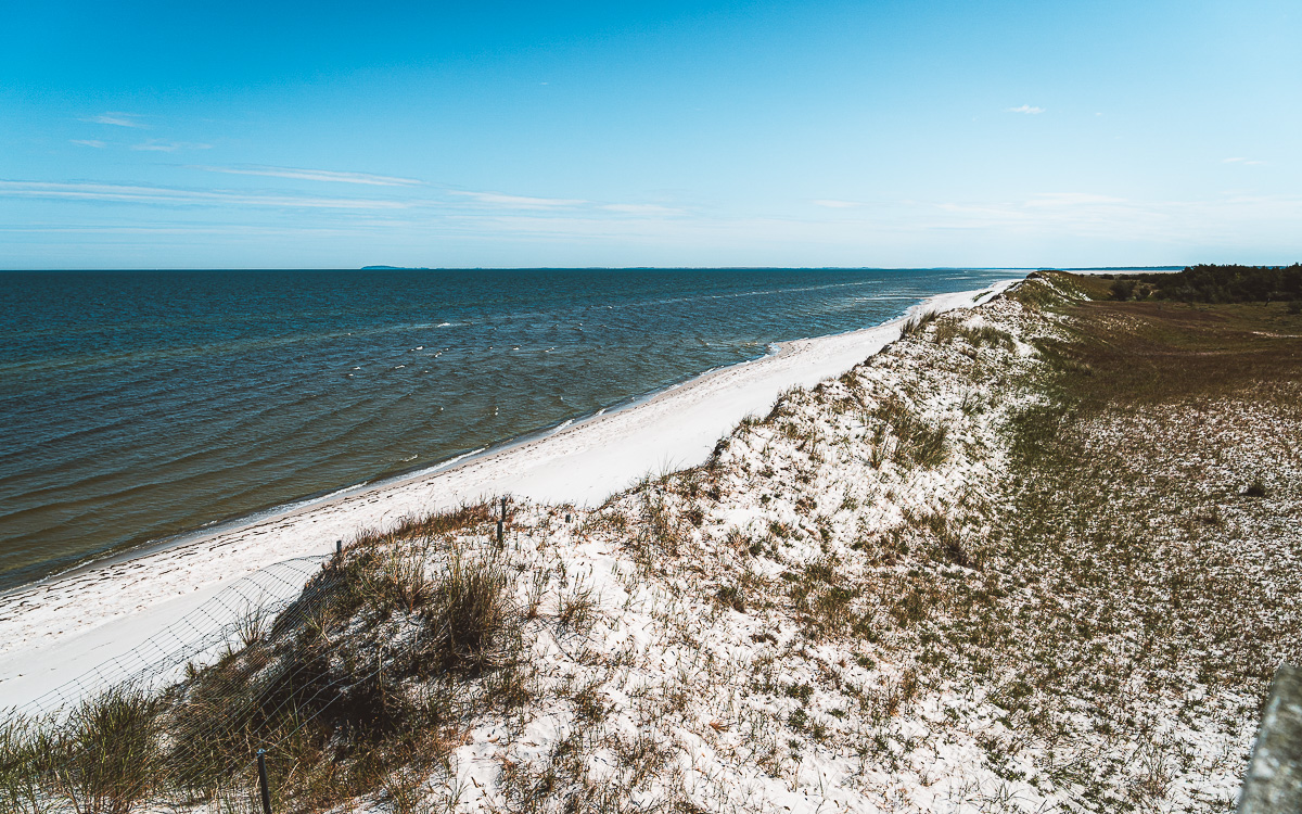 Zingst Hohe Düne Aussicht bis Hiddensee