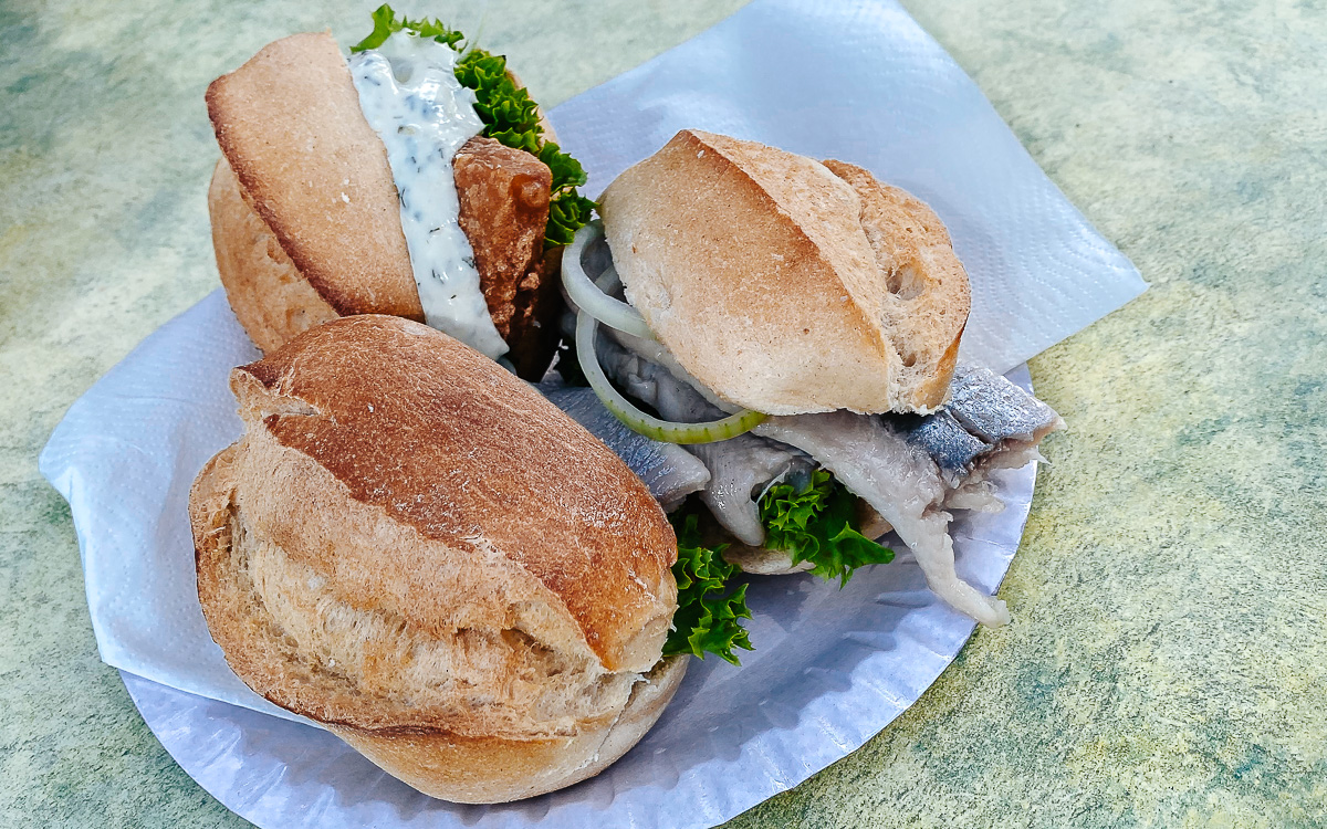 Bestes Fischbrötchen Boltenhagen "Fischer un sin Fruh"