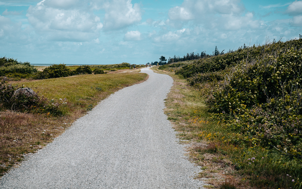 Flügger Strand Fahrrad fahren