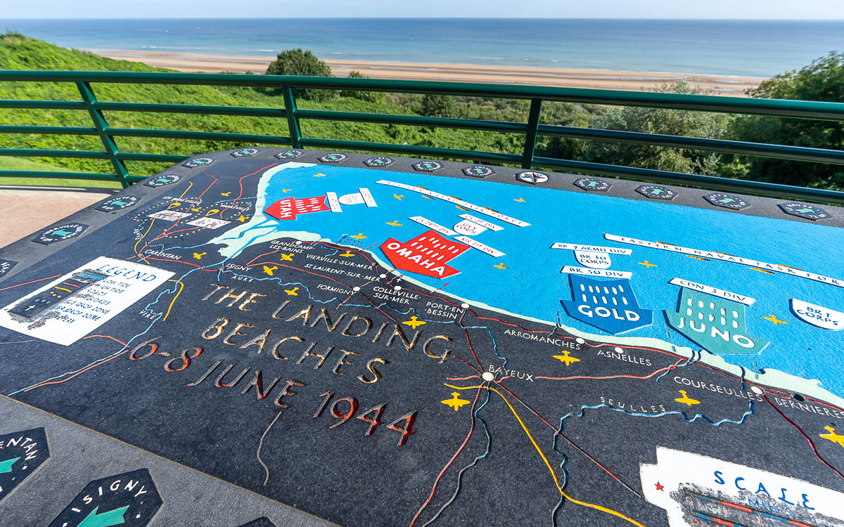 Omaha Beach amerikanischer Soldatenfriedhof