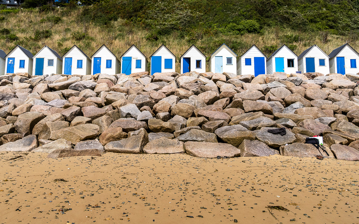 Strandhäuser in Barneville-Carteret