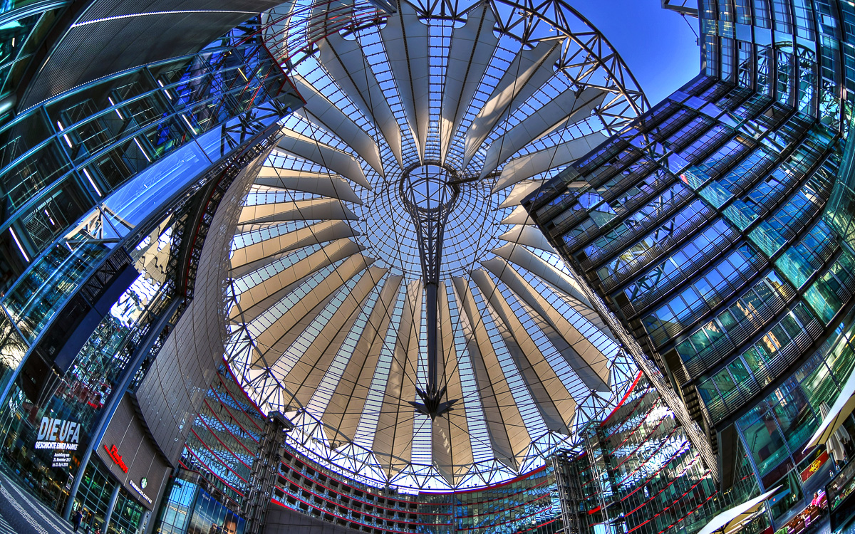 Dach Sony Center Potsdamer Platz Berlin