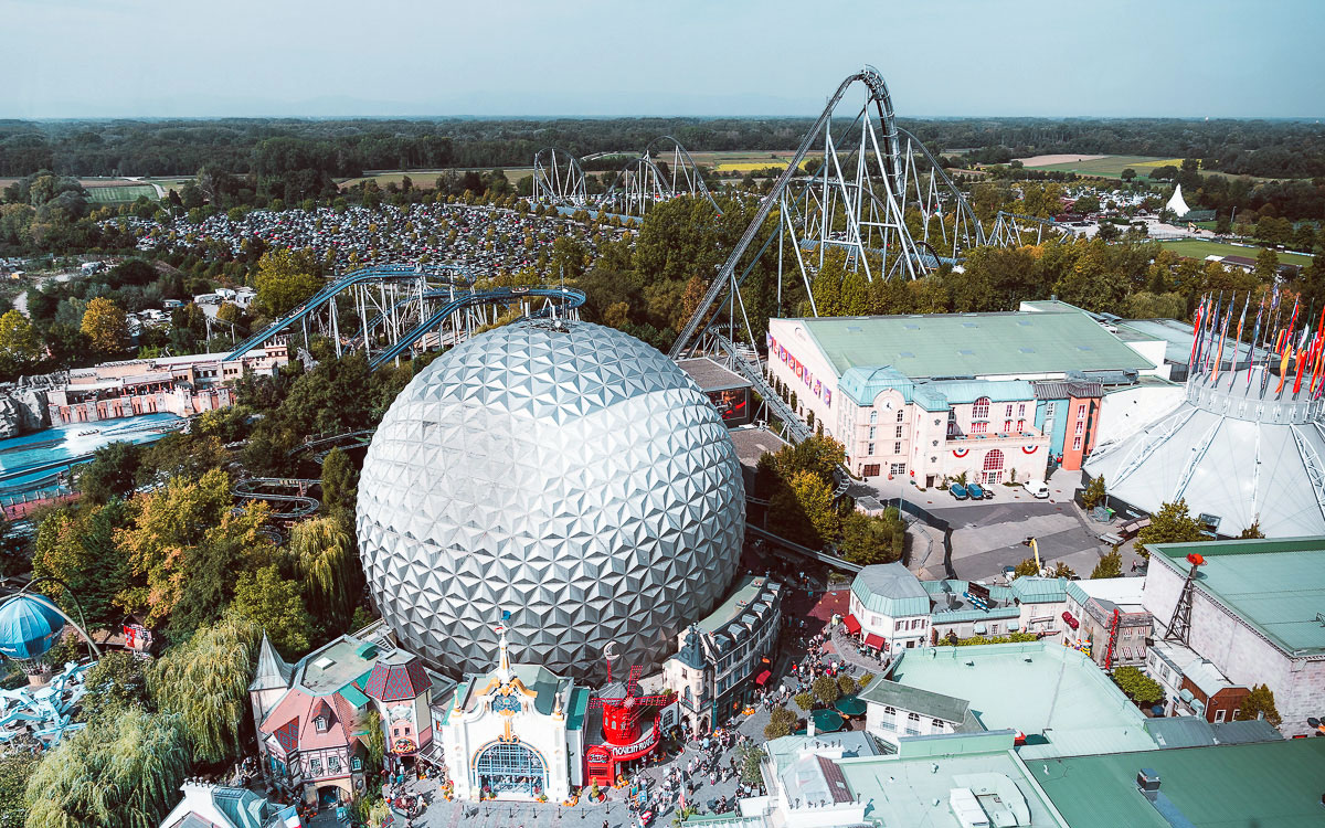 Ausblick auf Europa Park Rust