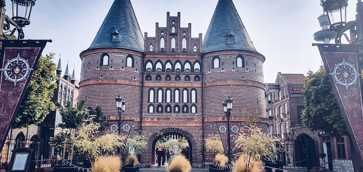 Eingangstor Hansapark Nachbau Holstentor