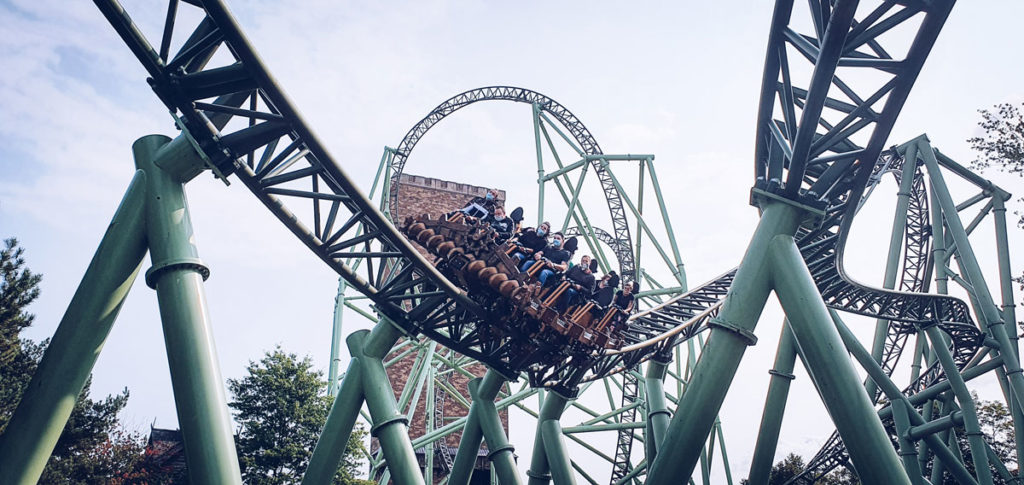 Großachterbahn „Schwur des Kärnan“ Hansapark