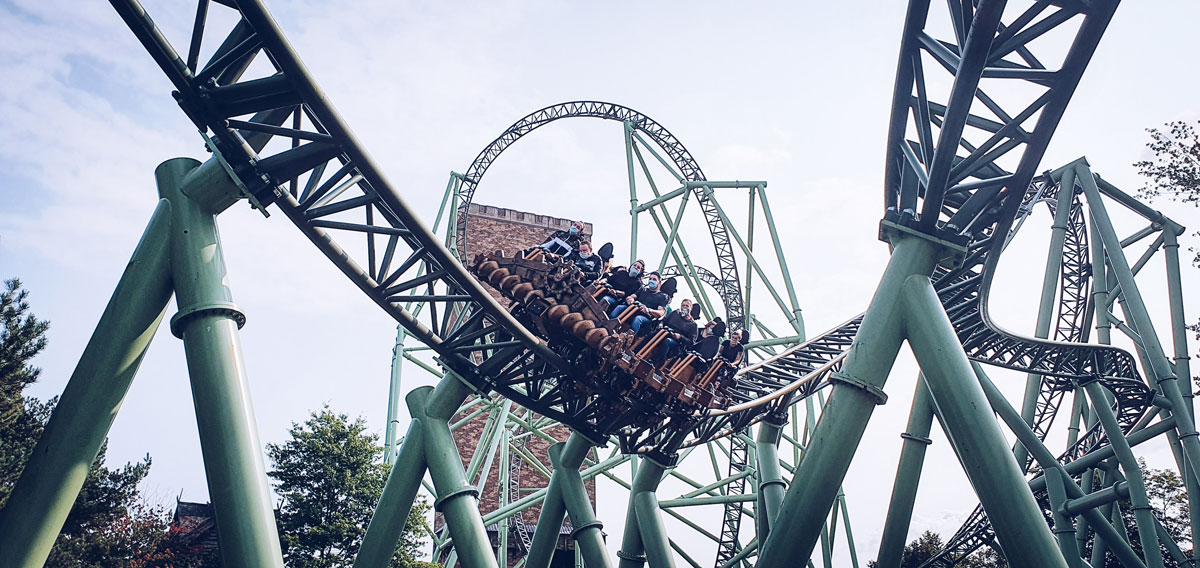 Großachterbahn „Schwur des Kärnan“ Hansapark