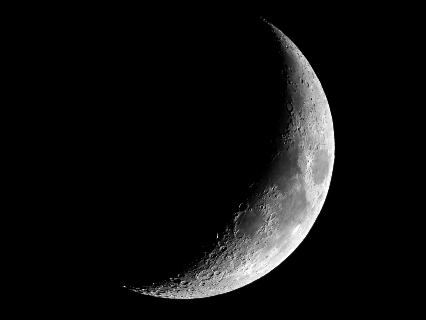 Halbmond fotografieren Konturen