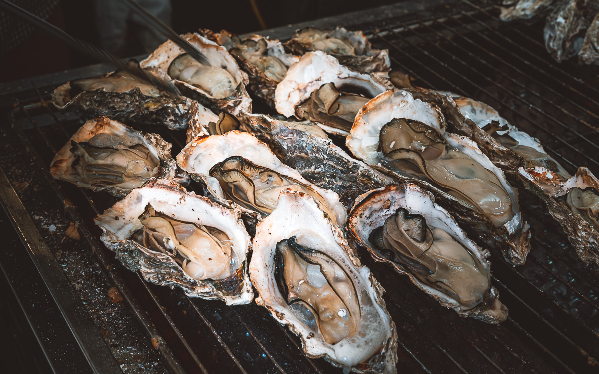Austern gegrillt Miyajima