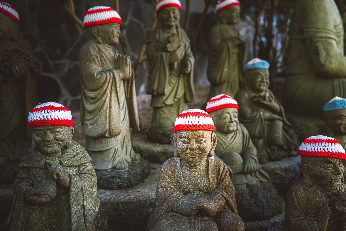 Buddhas mit Mütze Miyajima