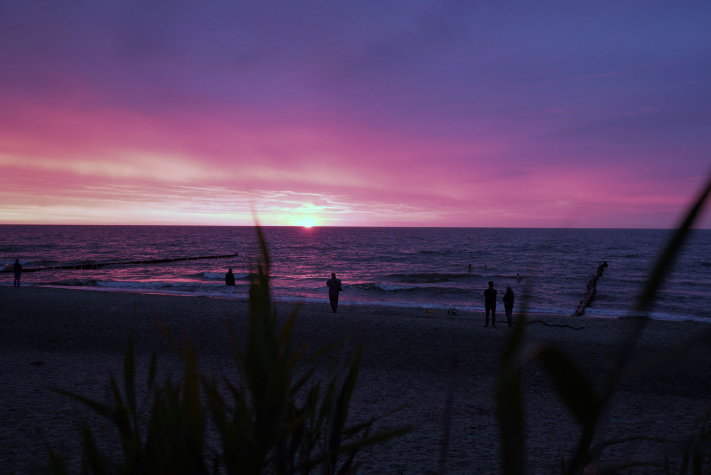 Börgerende Ostsee Strand Sonnenuntergang