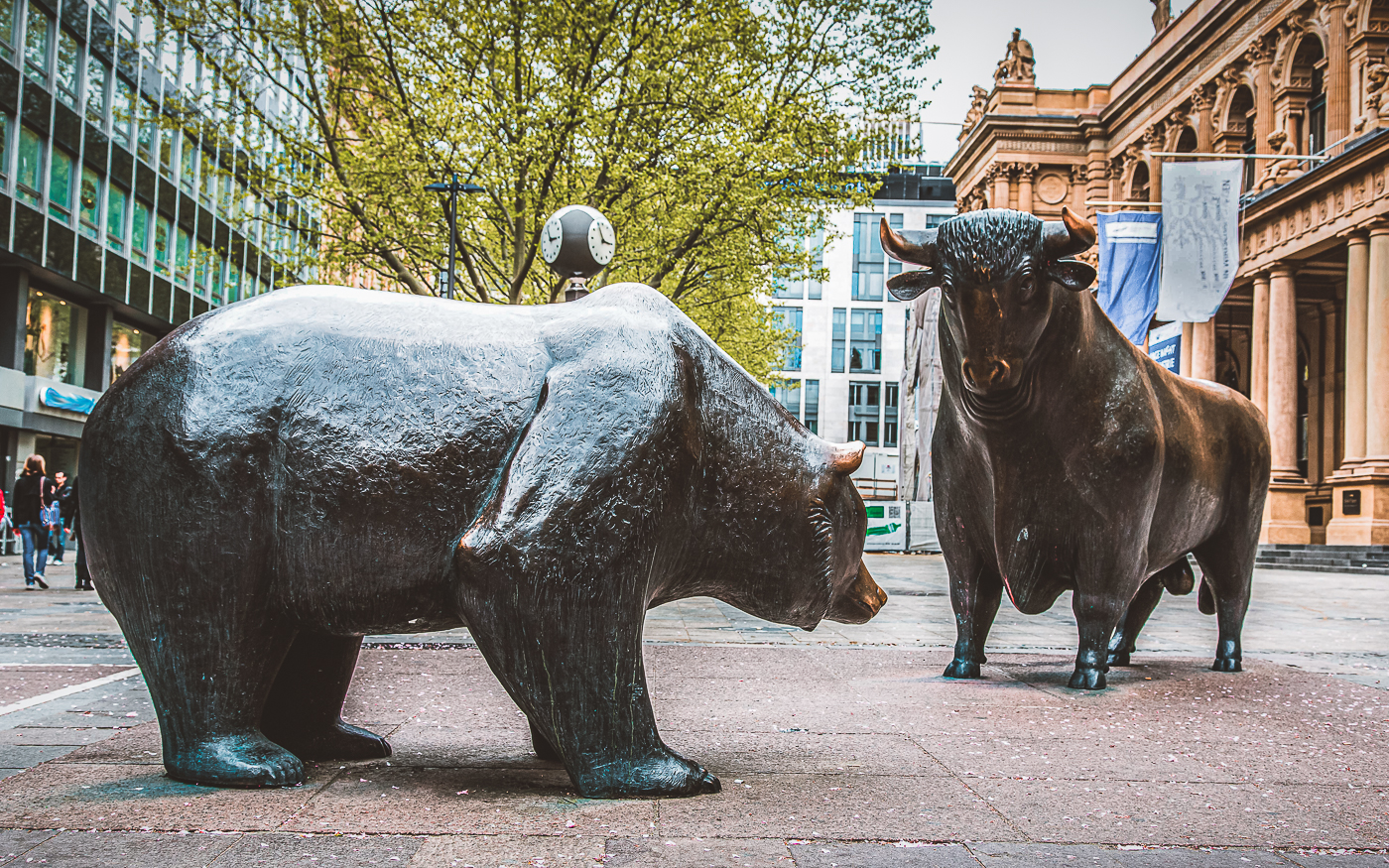 Bulle und Bär Frankfurt Börse
