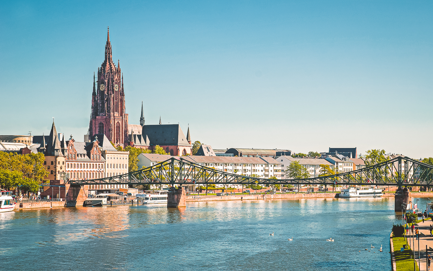 Eiserner Steg Kaiserdom Frankfurt am Main