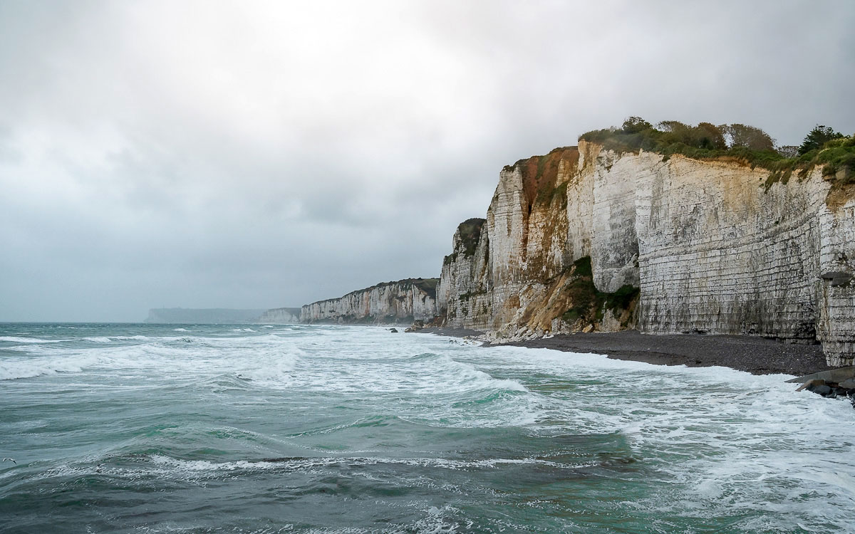 Yport Kreideküste Normandie Frankreich