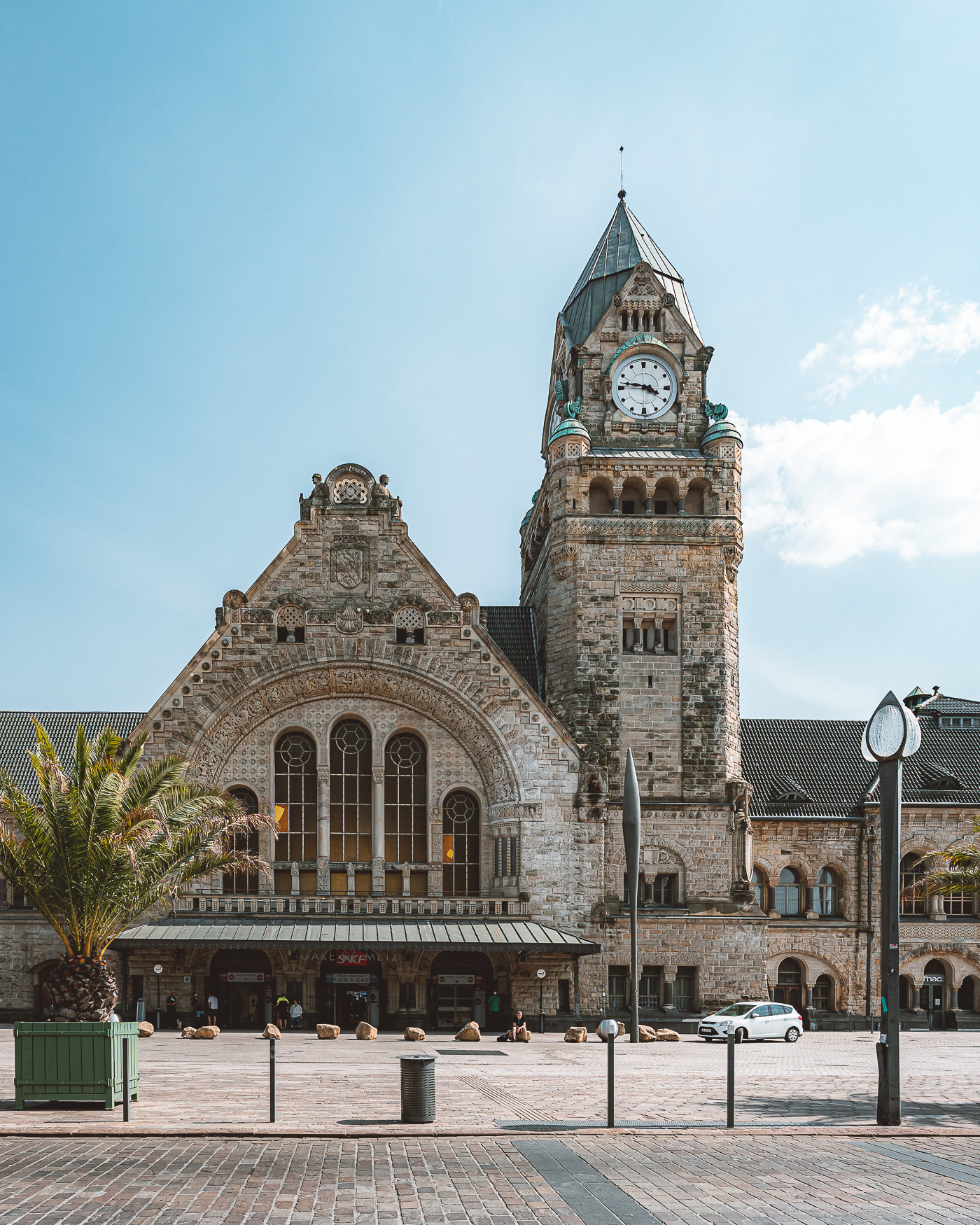 Bahnhof im Kaiserviertel in Metz, Frankfreich