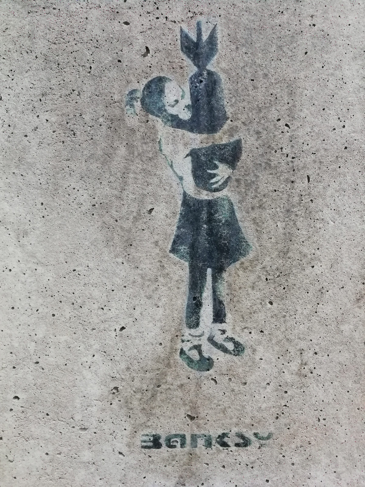 Banksy Hamburg Bomb Hugging