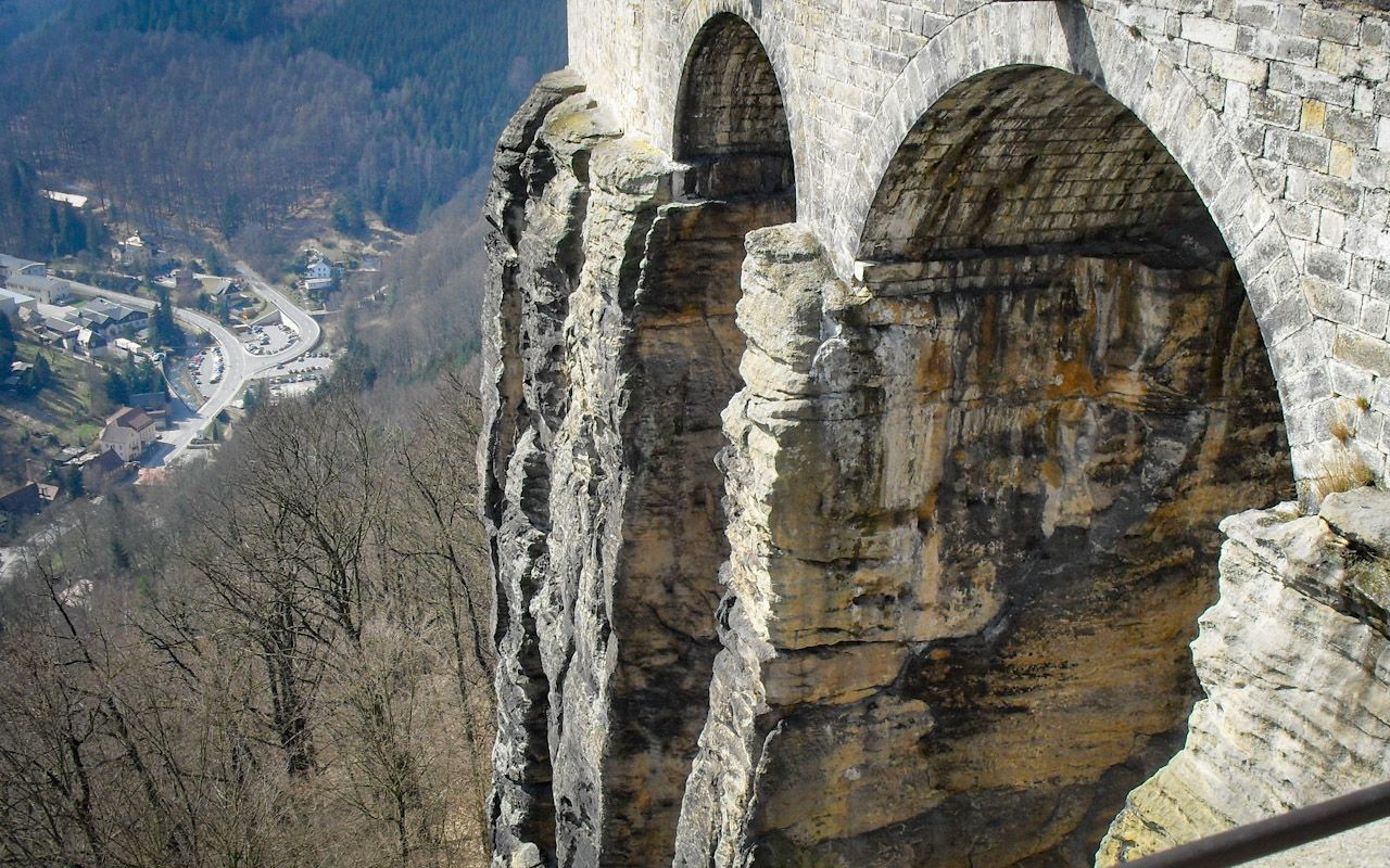 Königsstein Mauern Sächsische Schweiz