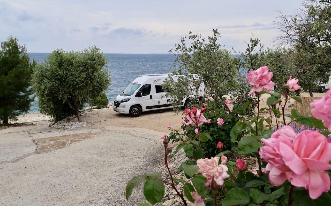 Campingplatz am Meer in Sibenik
