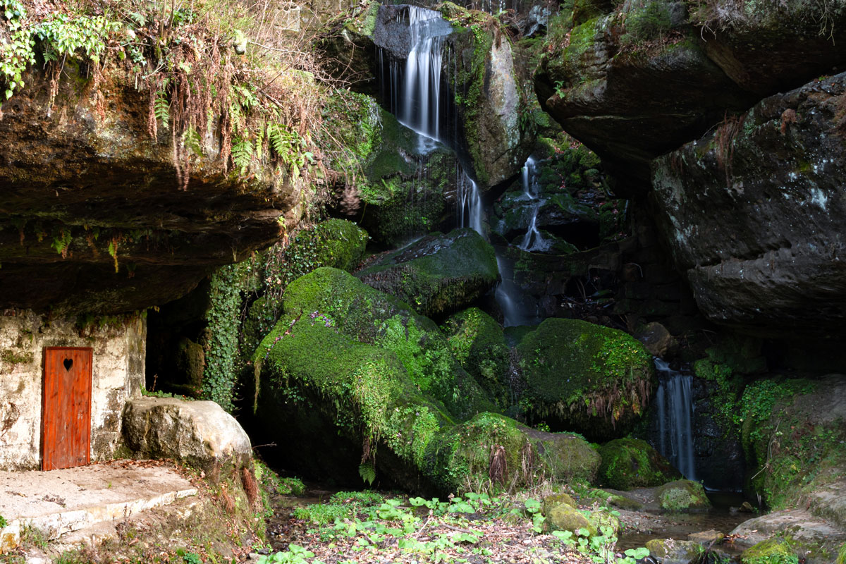 Lichtenhainer Wasserfall im Kirnitzschtal (Sächsische Schweiz)