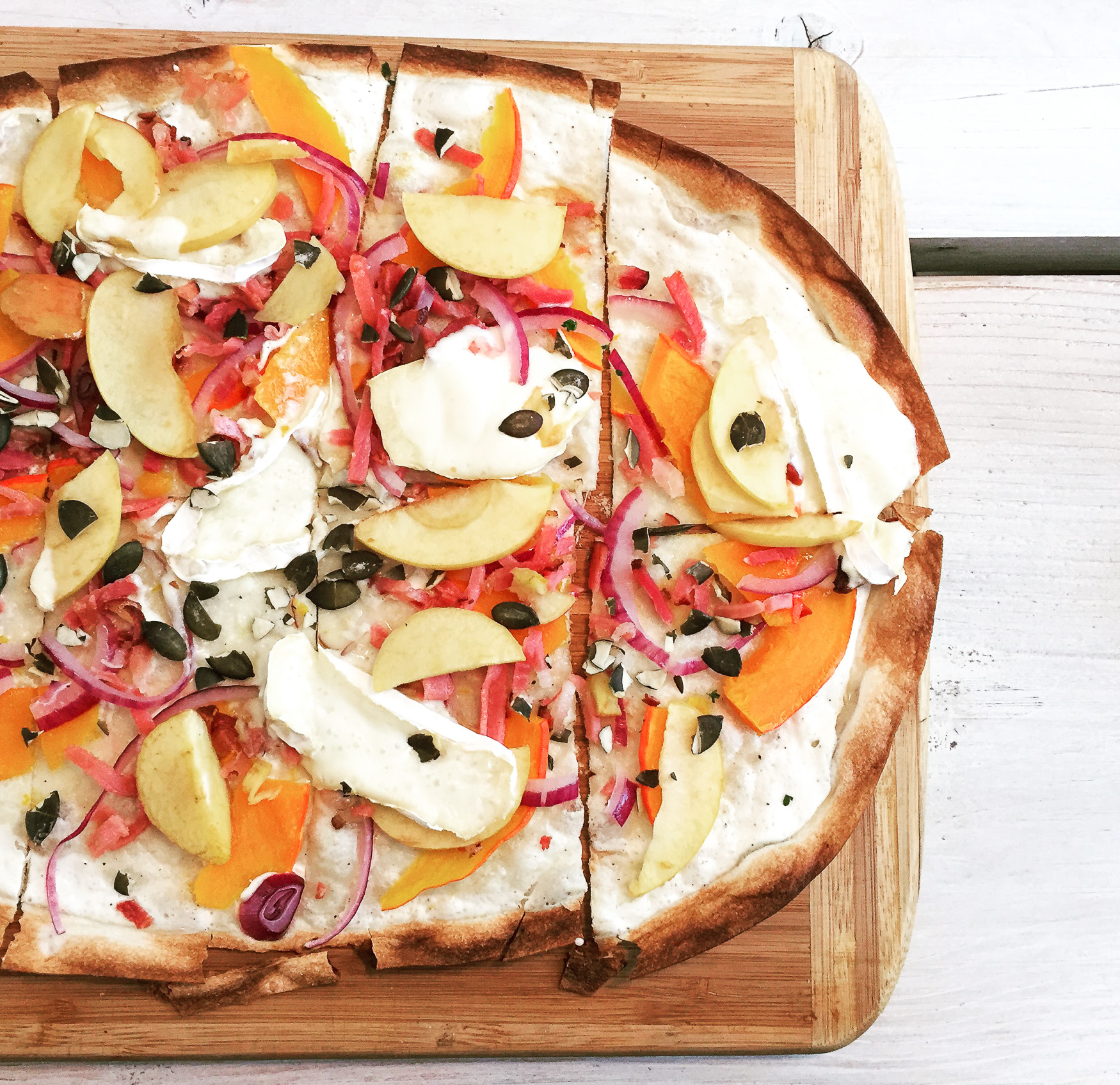 Pier 85 in Heilbronn: Flammkuchen