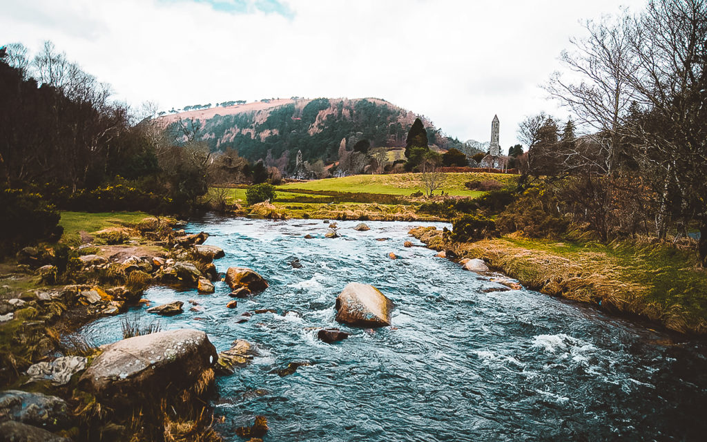 Wicklow Mountains Nationalpark Fluß Irland