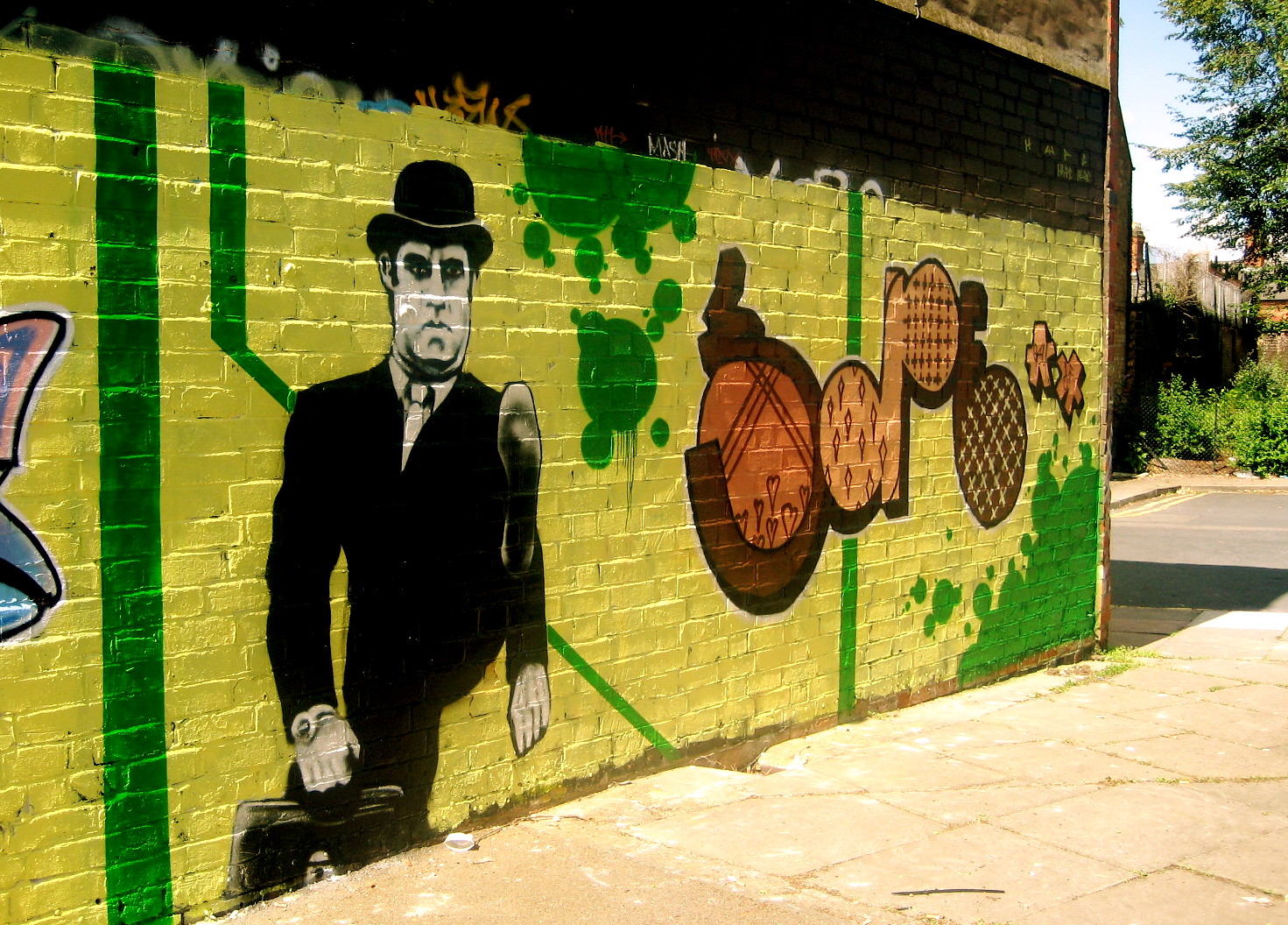 Monty Python Graffiti: Silly Walks Leicester Street Art