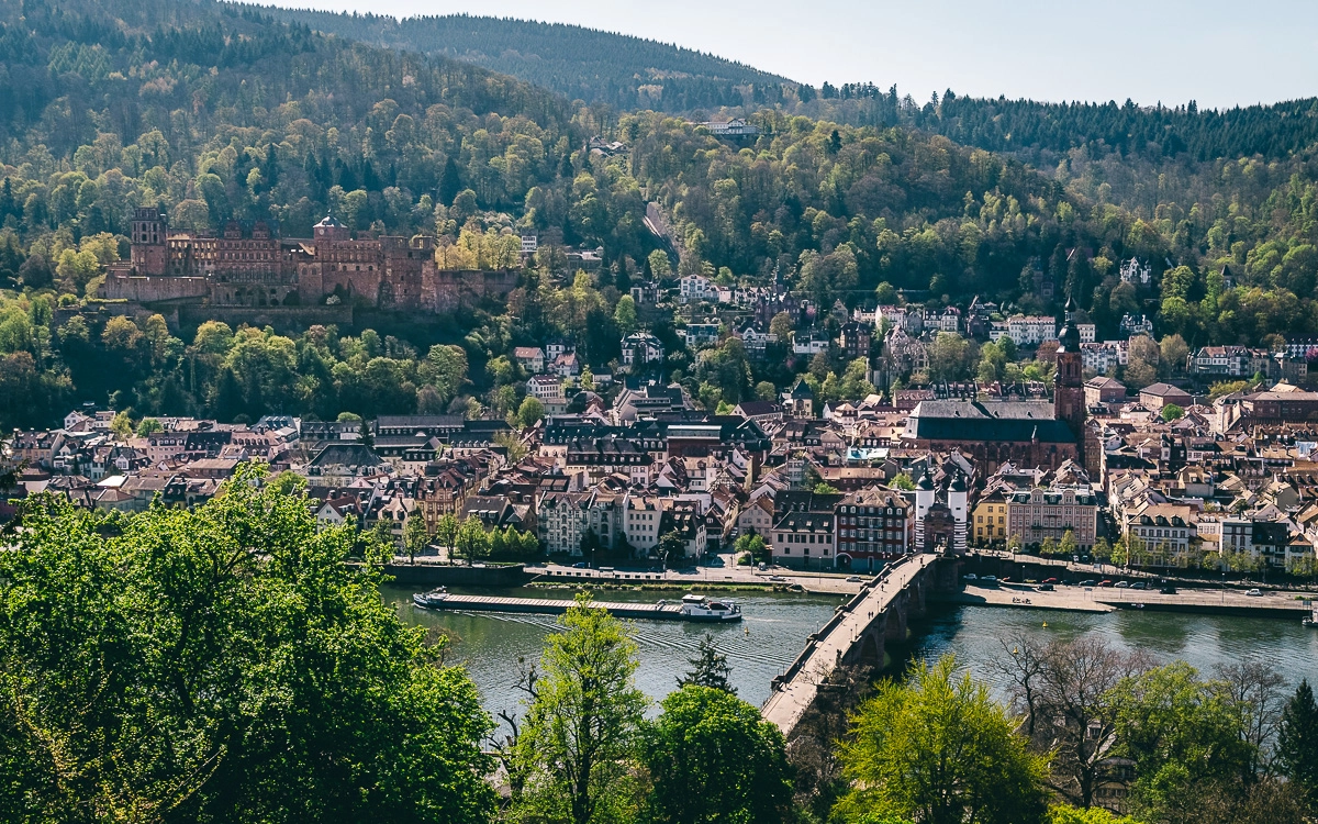 Heidelberg Ausblick vom Philosophenweg