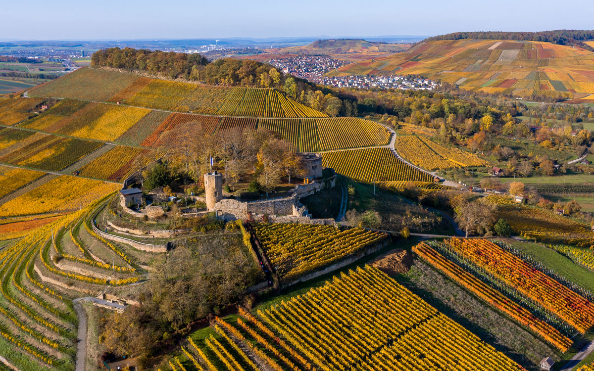 Schönes Ausflugsziel: Burgruine Weibertreu in Weinsberg