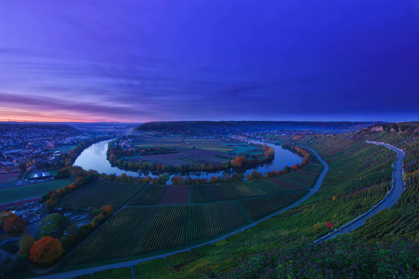 Neckarschleife bei Mundelsheim