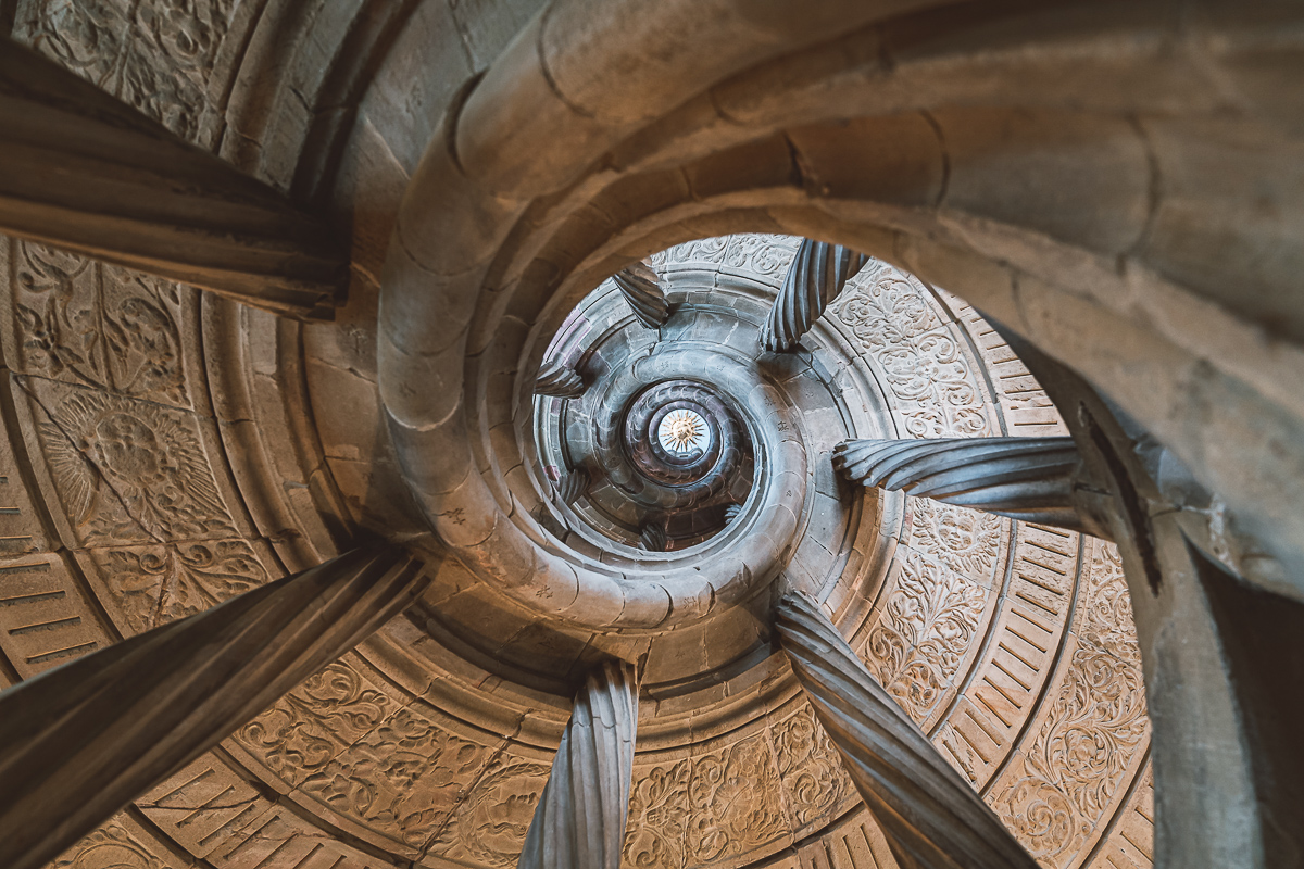 Berwarttreppe im Residenzschloss Bad Mergentheim.