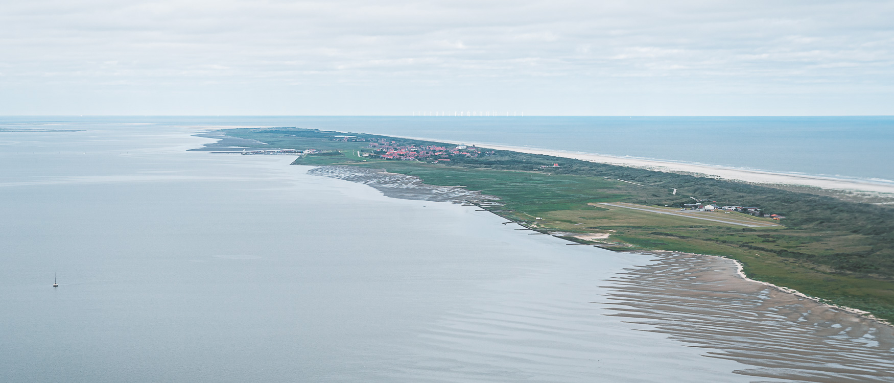 Nordsee Insel Juist von oben