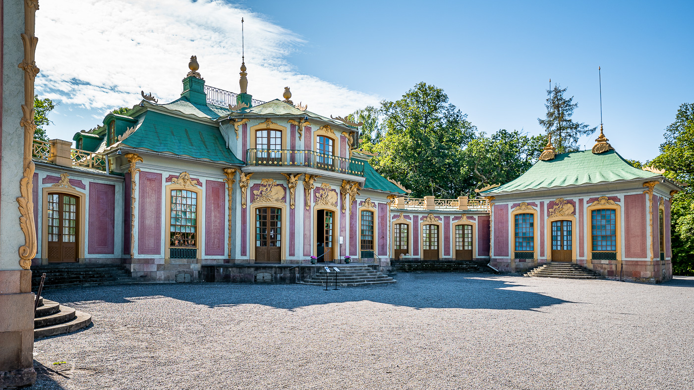 China-Schloss auf dem Gelände von Schloss Drottningholm in Stockholm