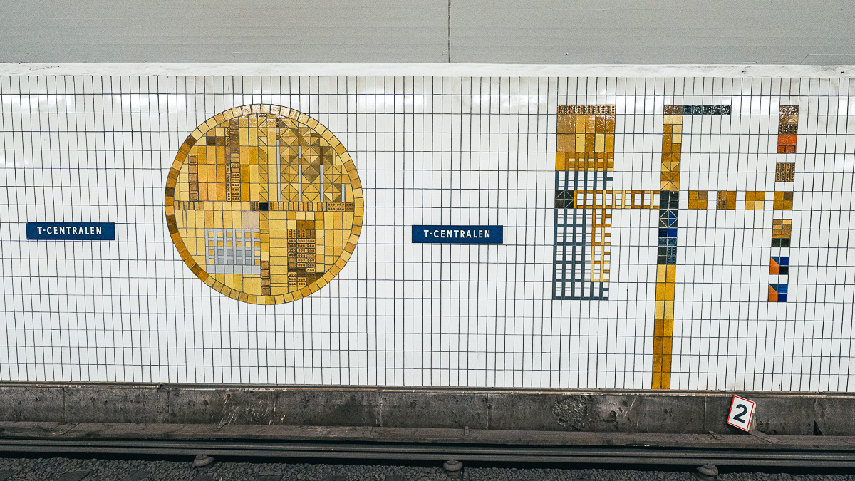 T-Centralen Stockholm rote Linie