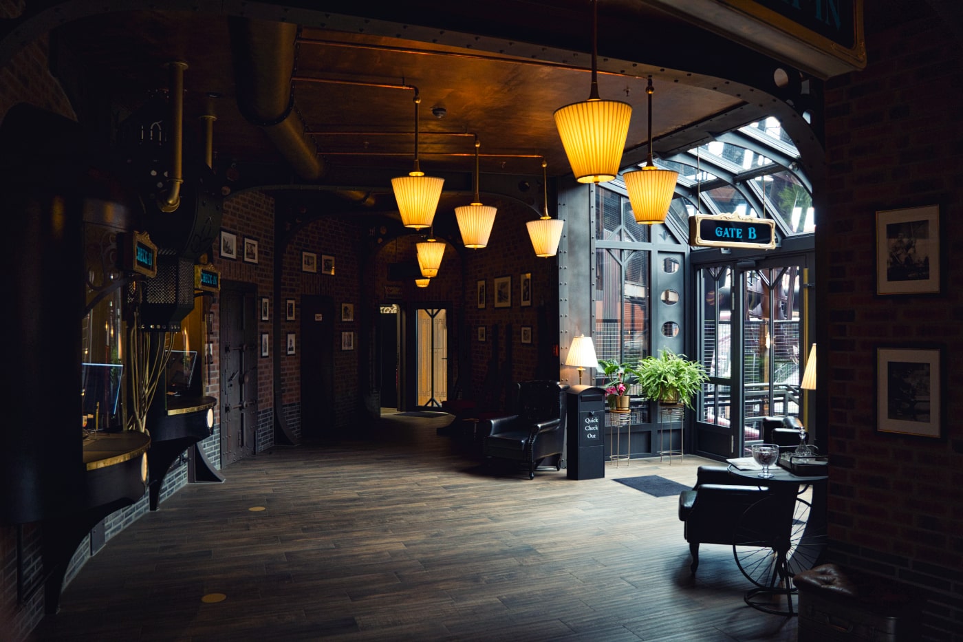 Lobby im Hotel Charles Lindbergh Phantasialand