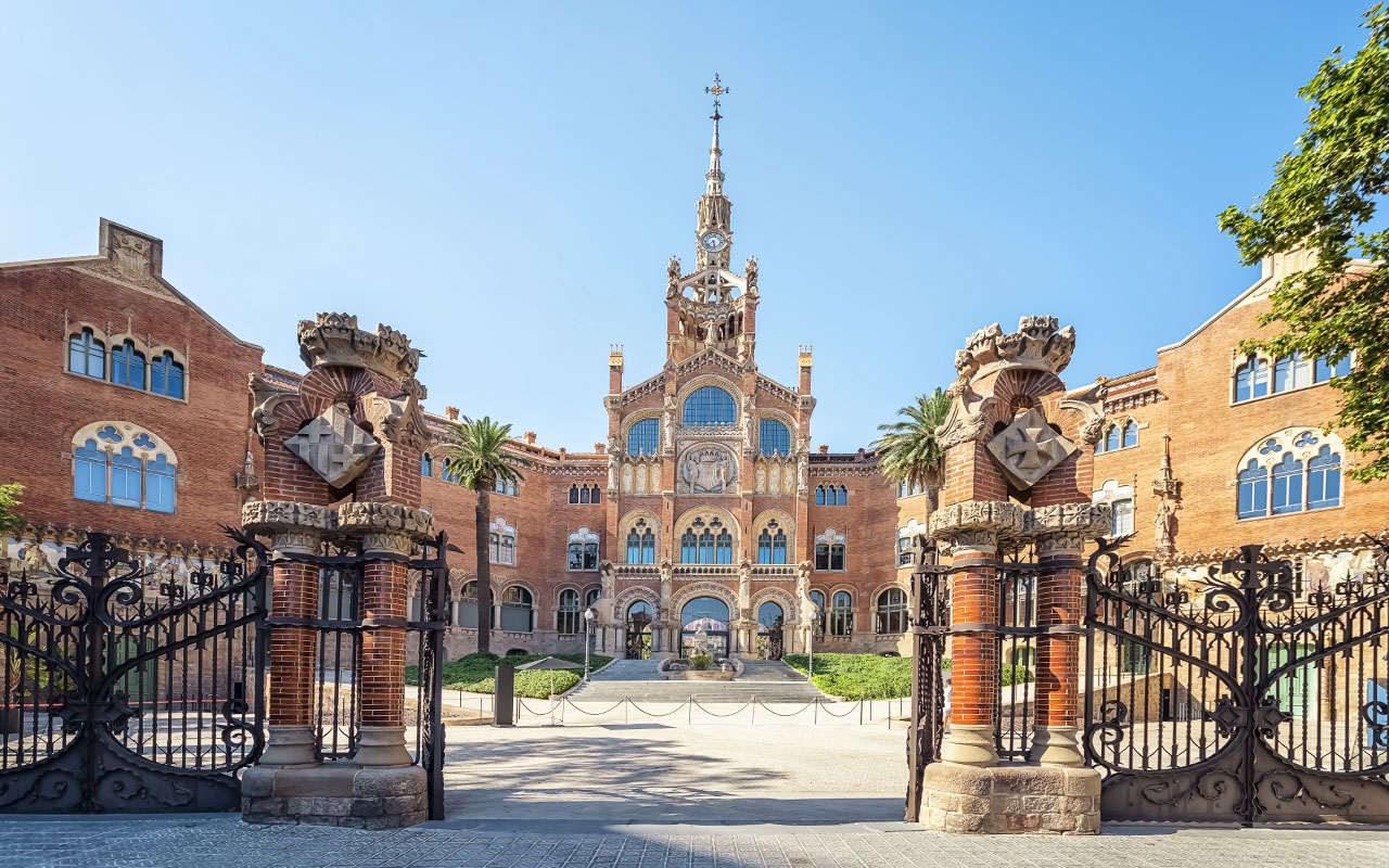 Hospital de Sant Pau in Barcelona ist eine der schönsten Attraktionen