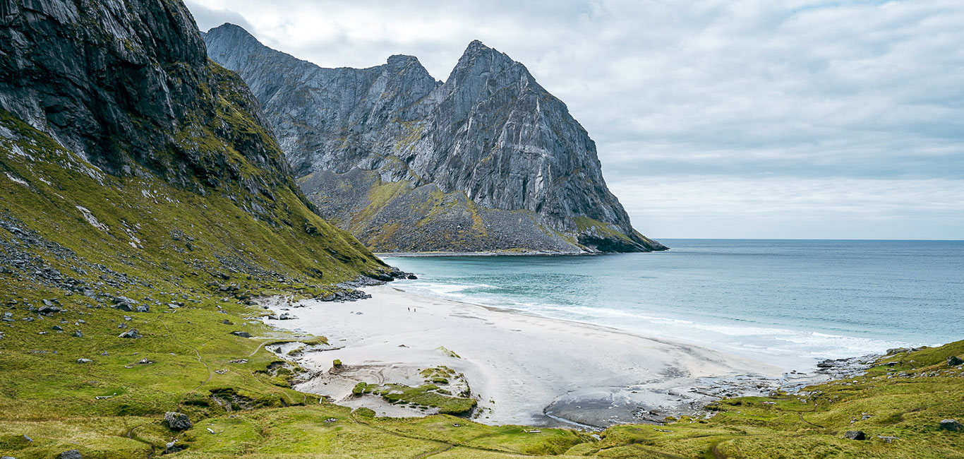 Kvalvika Beach Lofoten Wanderung