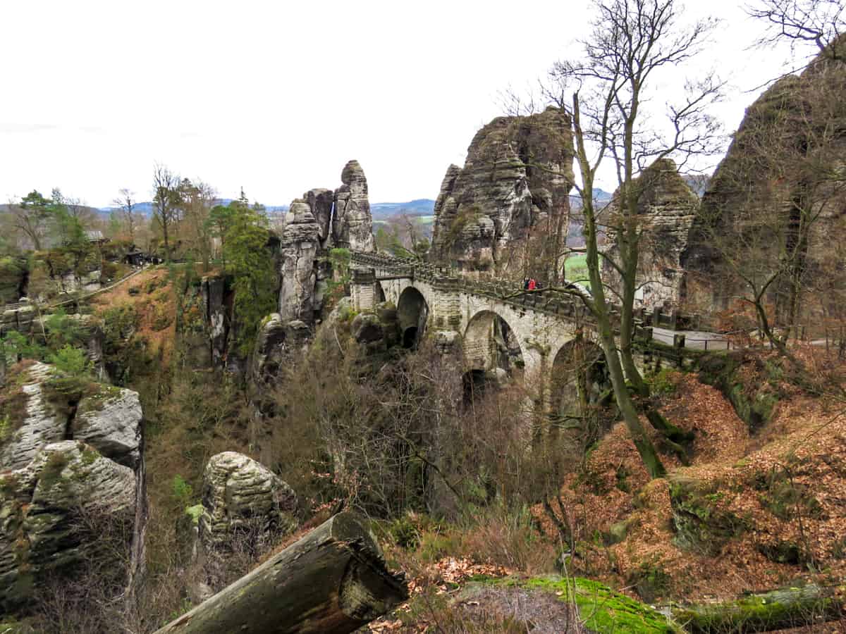 Das meist fotografierte Highlight in der Sächsichen Schweiz: Die berühmte Basteibrücke