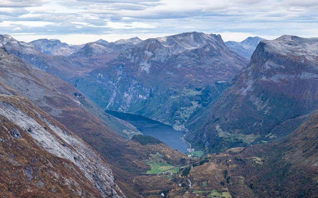 Geirangerfjord Norwegen im Herbst