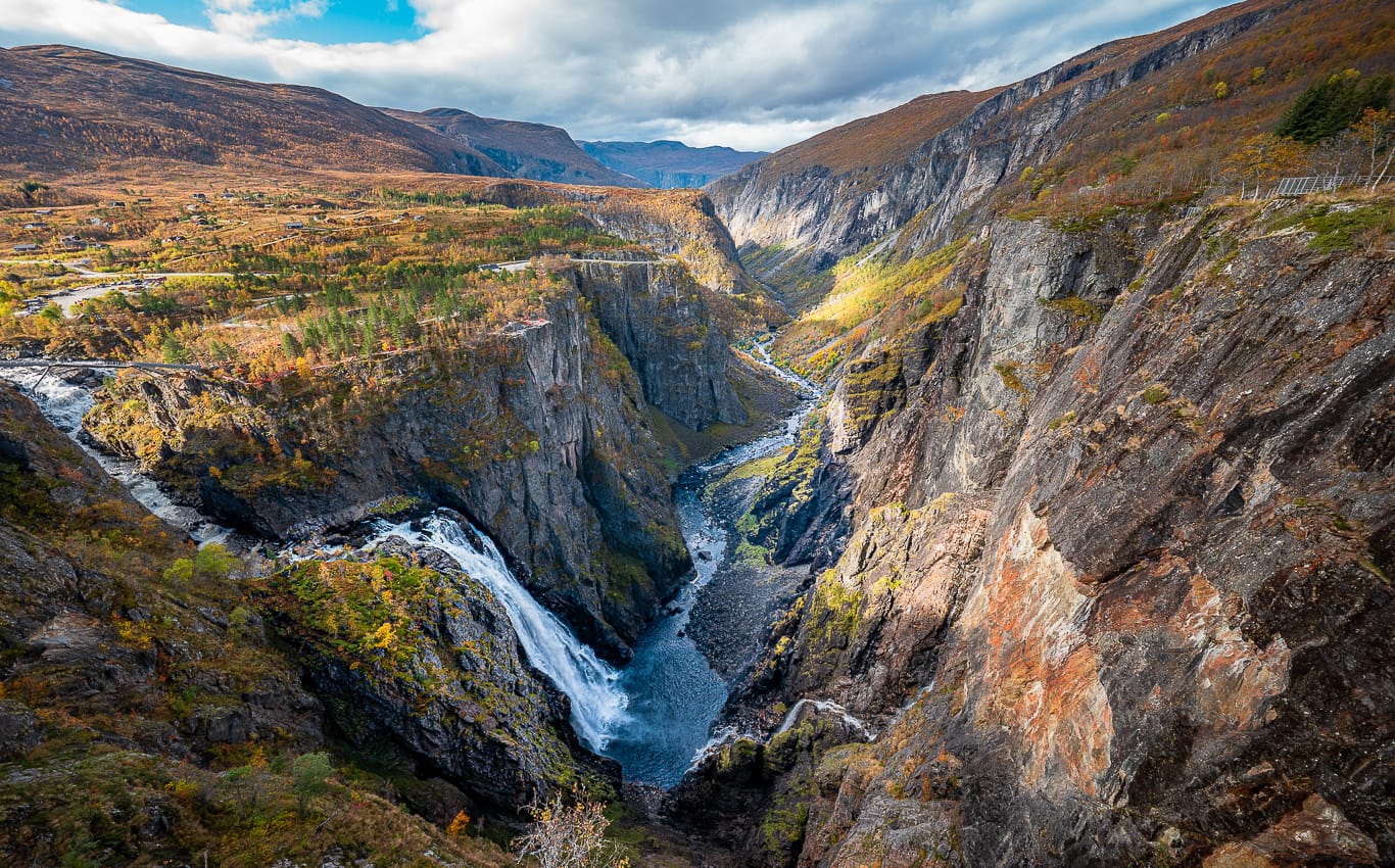 Voringsføssen Wasserfall Sehenswürdigkeit Norwegen