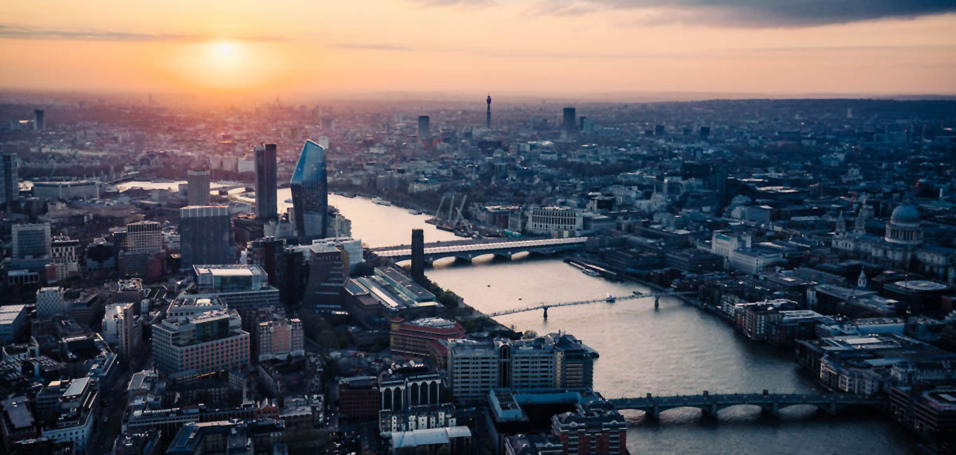 London Sonnenuntergang The Shard Kurztrip