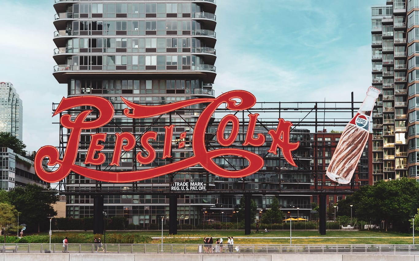Pepsi Schild Long Island New York