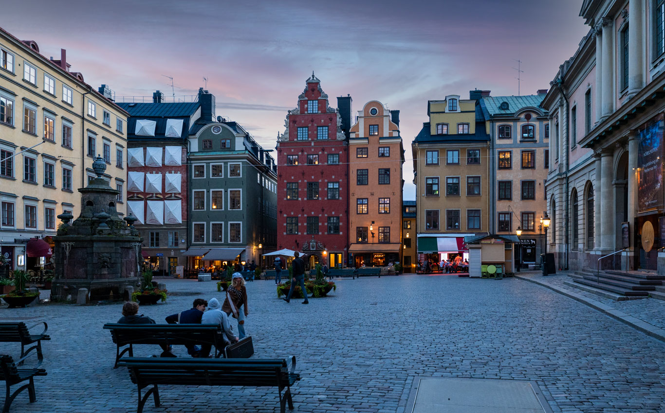 Gamla Stan Stockholm Abends